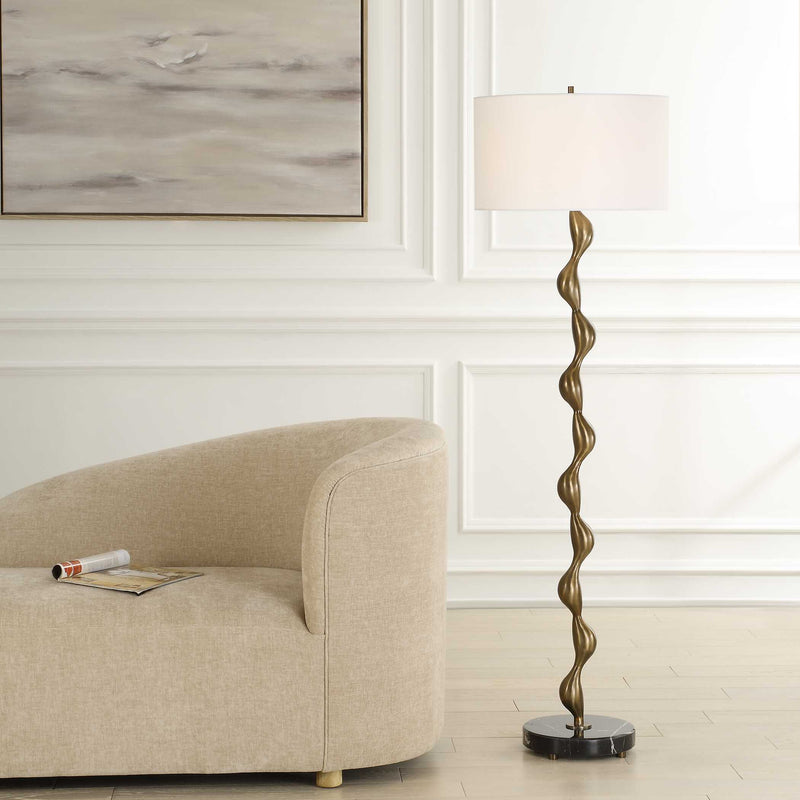 Uttermost 30567 Remolino Bronze Floor Lamp