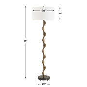 Uttermost 30567 Remolino Bronze Floor Lamp