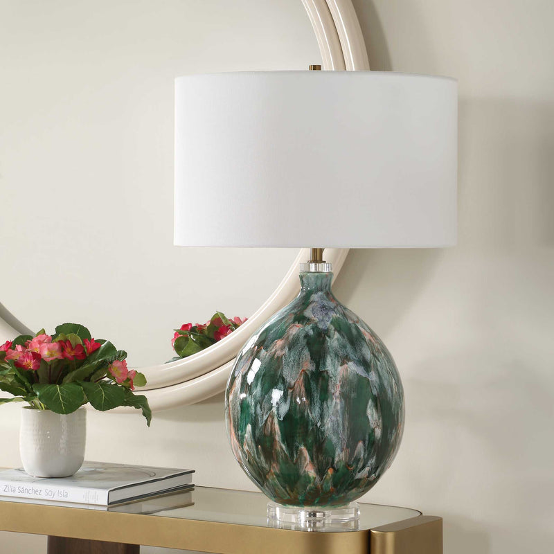 Uttermost 30570 Mihaela Drip Glaze Table Lamp