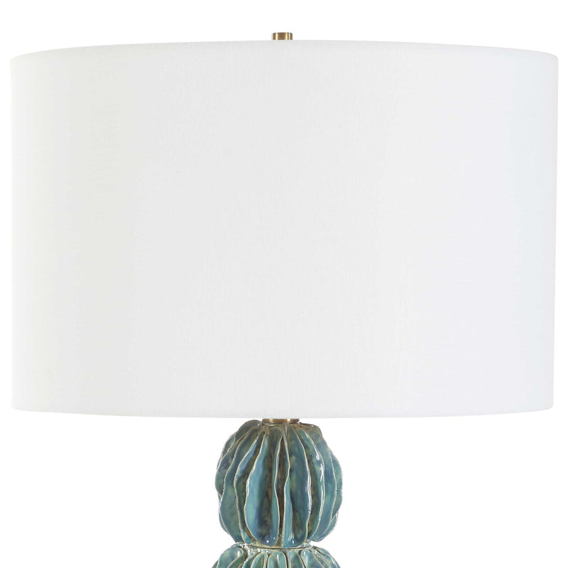 Uttermost 30572 Bonaire Teal Blue Table Lamp