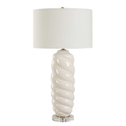 Uttermost 30573 Anneli White Swirl Table Lamp