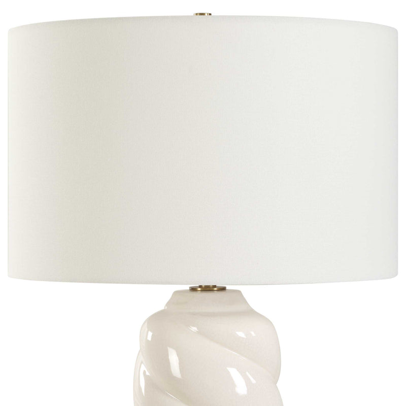 Uttermost 30573 Anneli White Swirl Table Lamp