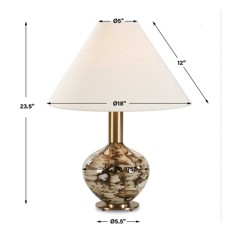 Uttermost 30597-1 Montagu Dark Brown Table Lamp
