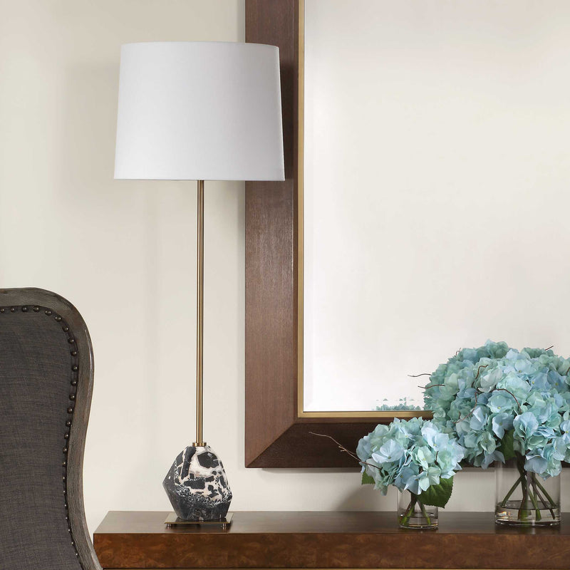 Uttermost 30599-1 Rowland Panda Marble Buffet Lamp