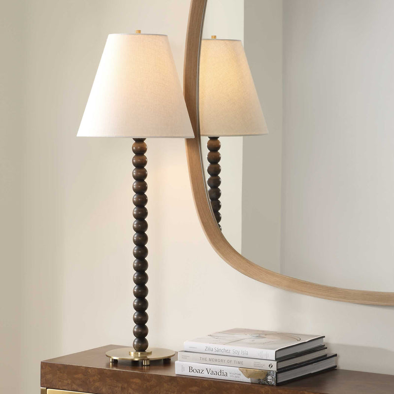 Uttermost 30575 Gallus Wood Spheres Table Lamp