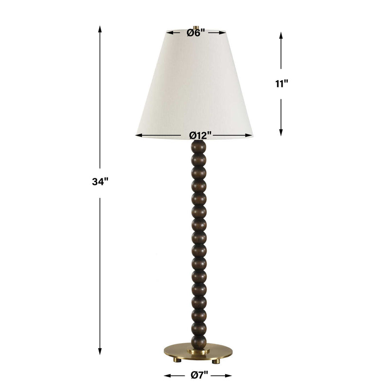 Uttermost 30575 Gallus Wood Spheres Table Lamp