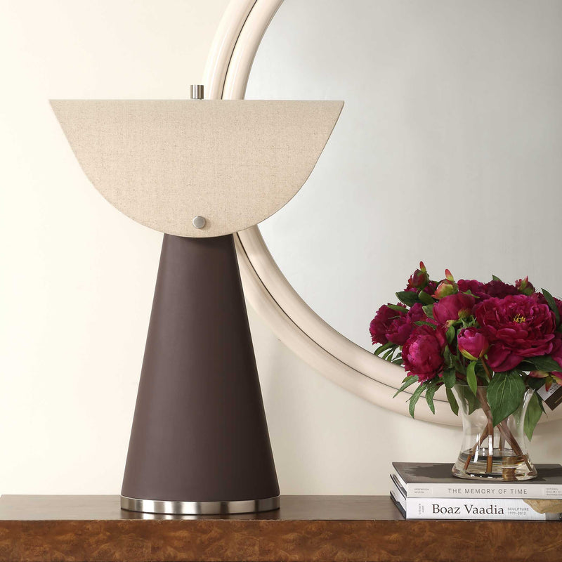Uttermost 30576-1 Conover Brown Modern Table Lamp