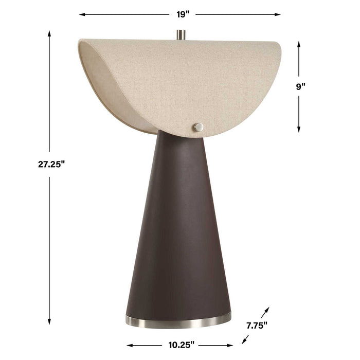 Uttermost 30576-1 Conover Brown Modern Table Lamp