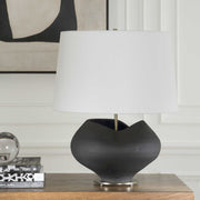 Uttermost 30603-1 Nocturne Aged Black Table Lamp