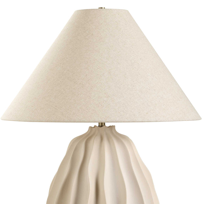 Uttermost 30605 Javary Matte Beige Table Lamp