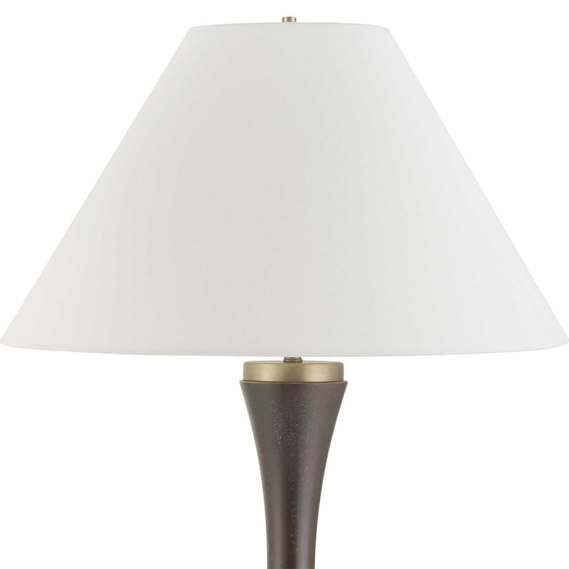 Uttermost 30607 Pravin Dark Wood Floor Lamp