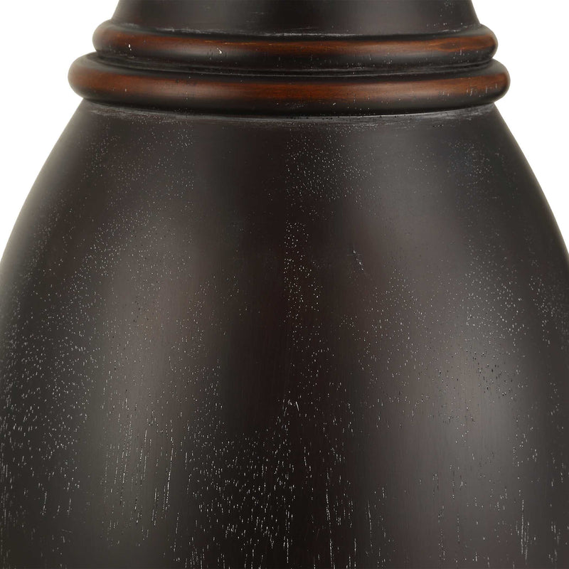Uttermost 30607 Pravin Dark Wood Floor Lamp