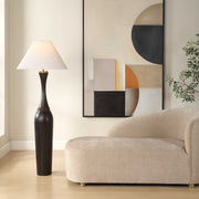 Uttermost 30607 Pravin Dark Wood Floor Lamp