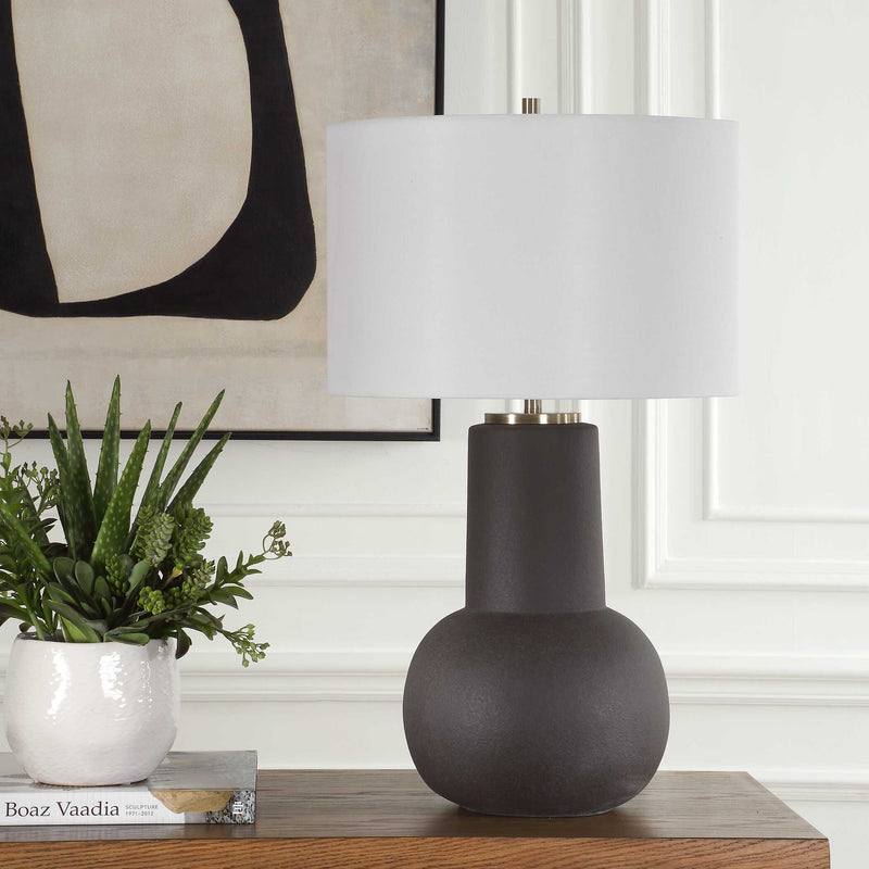 Uttermost 30584-1 Robson Rustic Bronze Table Lamp