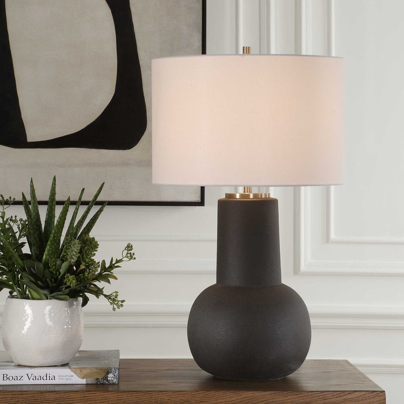 Uttermost 30584-1 Robson Rustic Bronze Table Lamp