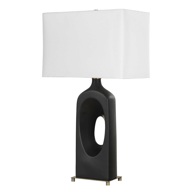 Uttermost 30586-1 Void Matte Black Table Lamp