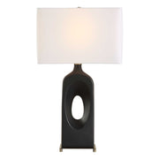 Uttermost 30586-1 Void Matte Black Table Lamp