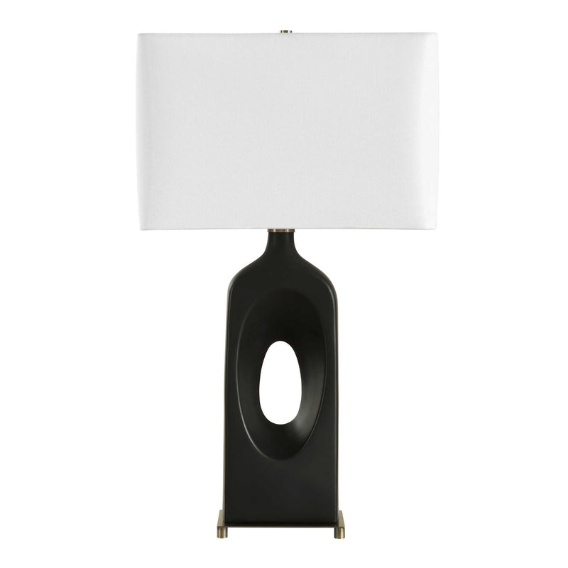 Uttermost 30586-1 Void Matte Black Table Lamp