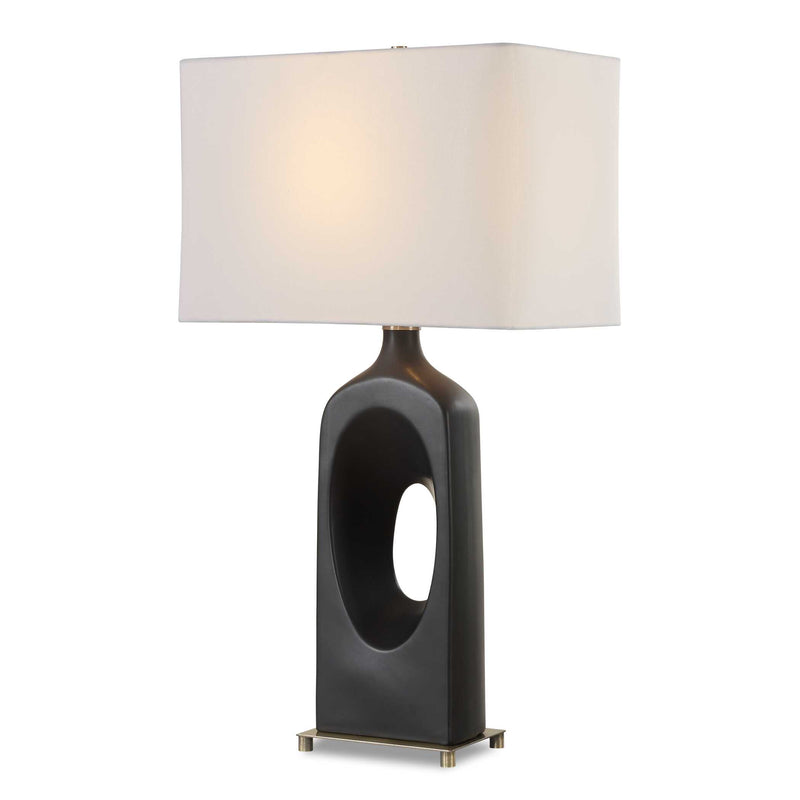 Uttermost 30586-1 Void Matte Black Table Lamp