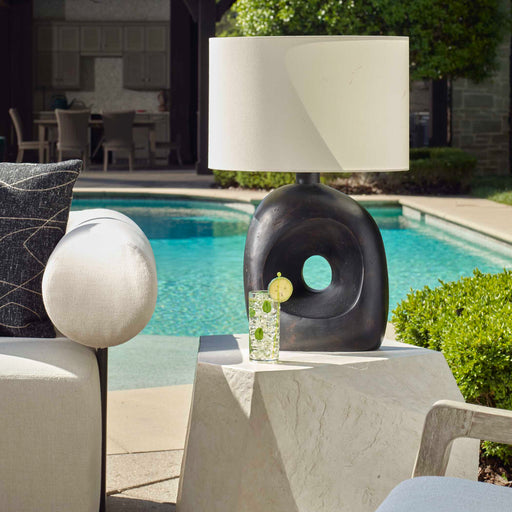 Uttermost 30574-1 Peephole Outdoor Bronze Table Lamp