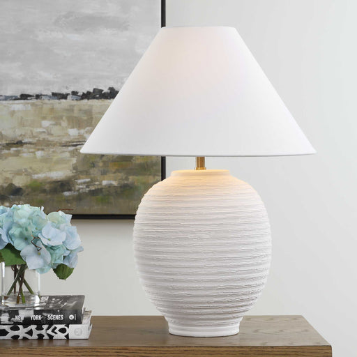 Uttermost 30612 Rocio Ceramic White Table Lamp