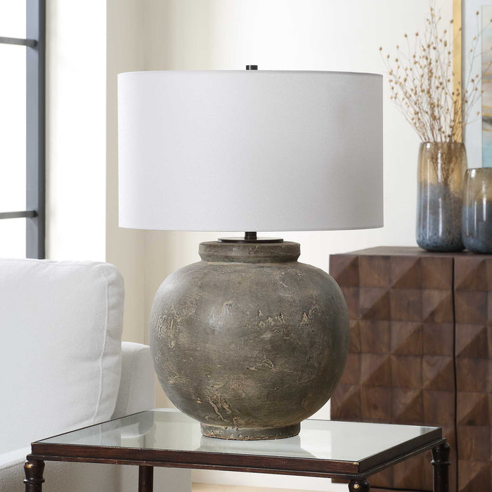 Uttermost 30647 Rock Of Ages Rust Brown Table Lamp