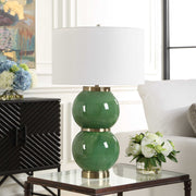 Uttermost 30595-1 Banner Green Spheres Table Lamp