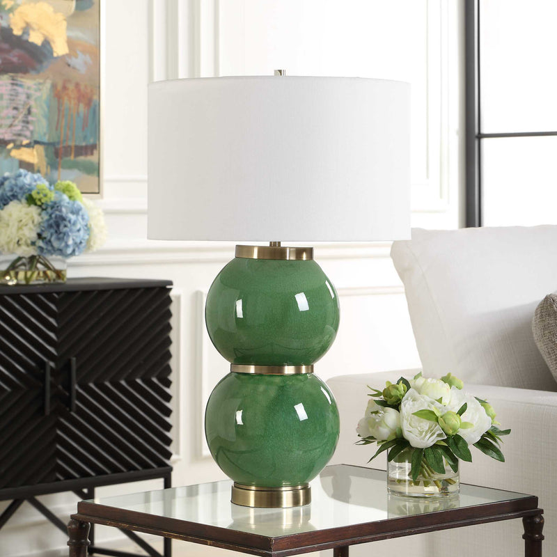 Uttermost 30595-1 Banner Green Spheres Table Lamp