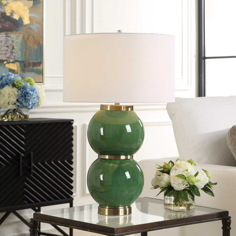 Uttermost 30595-1 Banner Green Spheres Table Lamp