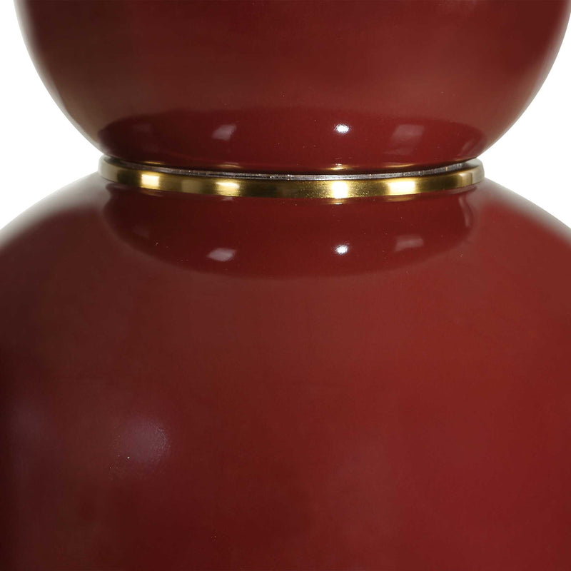 Uttermost 30644-1 Gourd Burgundy Table Lamp
