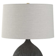 Uttermost 30652-1 Levee Satin Black Table Lamp