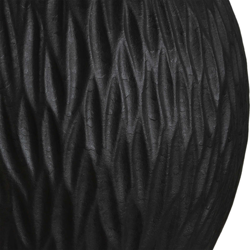 Uttermost 30652-1 Levee Satin Black Table Lamp