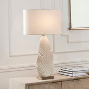 Uttermost 30557 Palm Leaf White Table Lamp