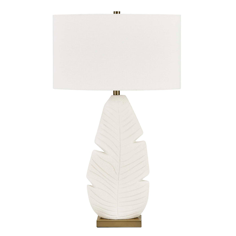 Uttermost 30557 Palm Leaf White Table Lamp