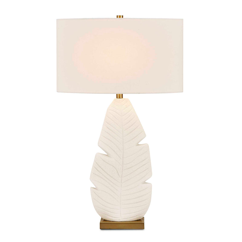 Uttermost 30557 Palm Leaf White Table Lamp