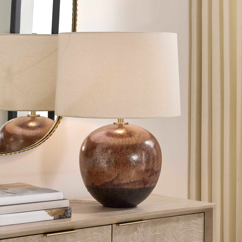 Uttermost 30654-1 Brownell Rust Brown Table Lamp
