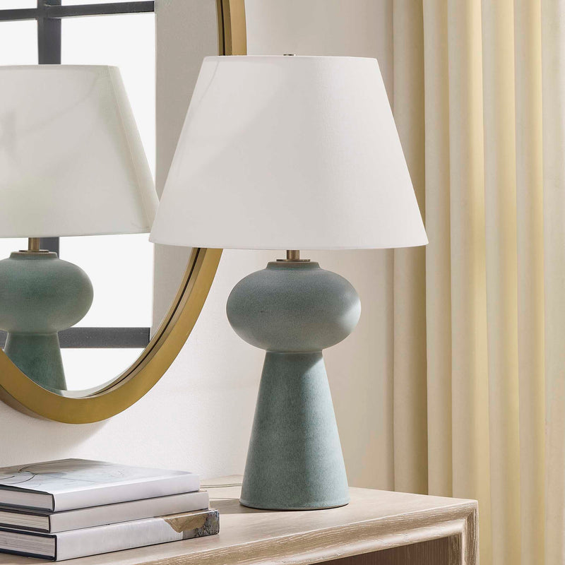 Uttermost 30655-1 Elwyn Light Blue Table Lamp