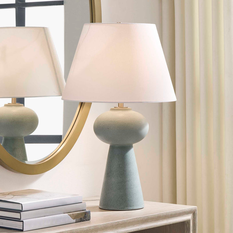 Uttermost 30655-1 Elwyn Light Blue Table Lamp