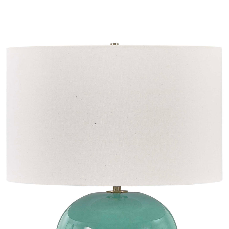 Uttermost 30660-1 Hollis Teal Table Lamp
