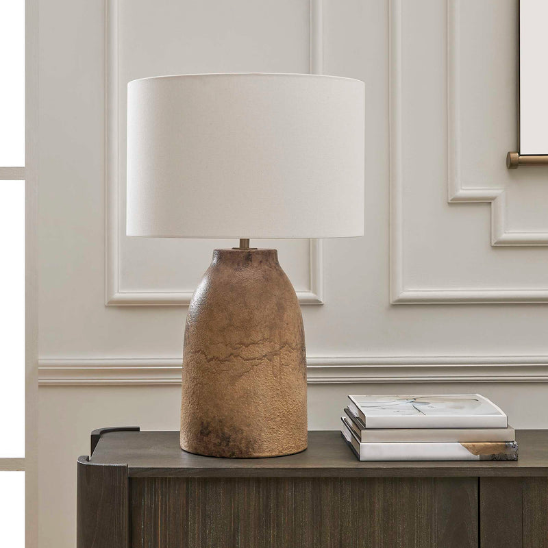 Uttermost 30659-1 Harris Mottled Brown Table Lamp