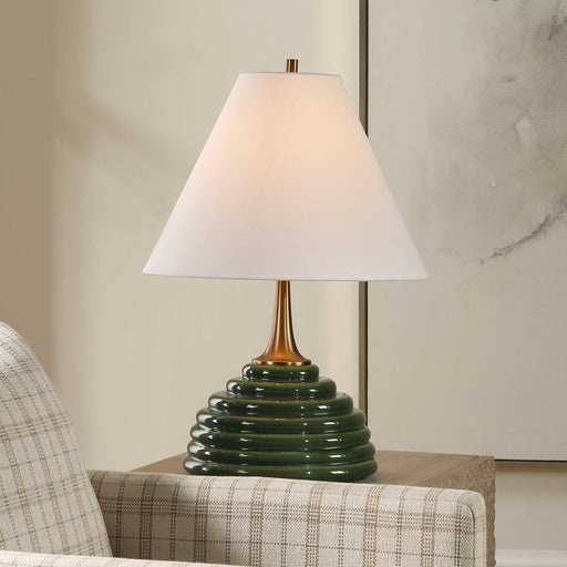 Uttermost 30681-1 McKay Dark Green Table Lamp