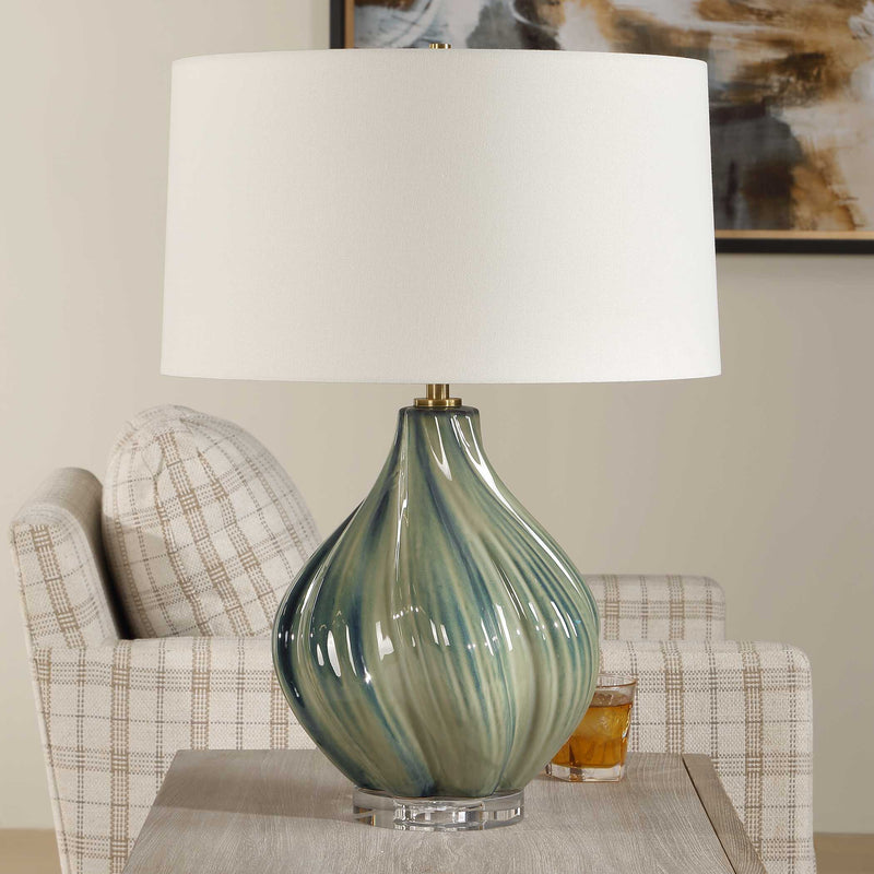 Uttermost 30666 Tausha Green Table Lamp