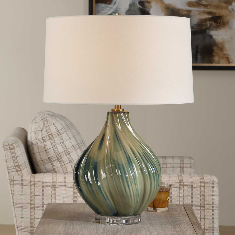 Uttermost 30666 Tausha Green Table Lamp