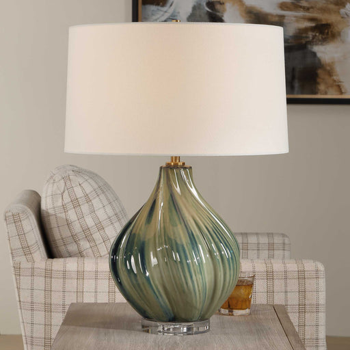 Uttermost 30666 Tausha Green Table Lamp