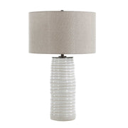 Uttermost 30665 Barat White Ceramic Table Lamp