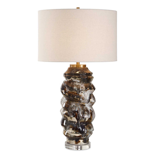 Uttermost 30649 Cuoco Mottled Brown Table Lamp