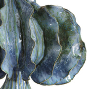 Uttermost 30674-1 Ruffle Up Blue Green Table Lamp