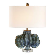 Uttermost 30674-1 Ruffle Up Blue Green Table Lamp