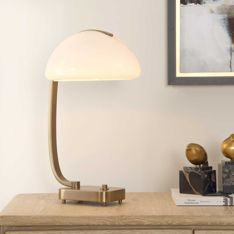 Uttermost 30676-1 Bend The Rules Brass Desk Lamp