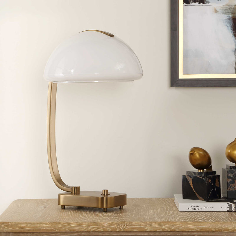 Uttermost 30676-1 Bend The Rules Brass Desk Lamp